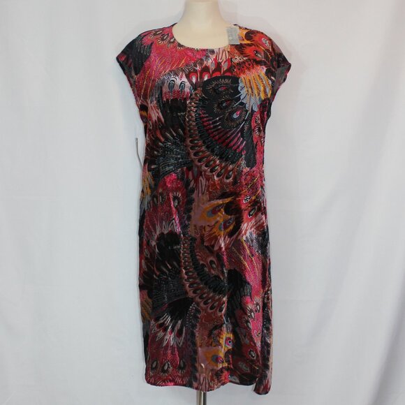 NWT Get Luxe in Anthropologie Velvet Pieces Women Boho Lined Dress size small - Picture 2 of 7